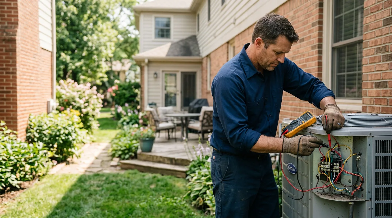 HVAC technician working near Goleta, CA